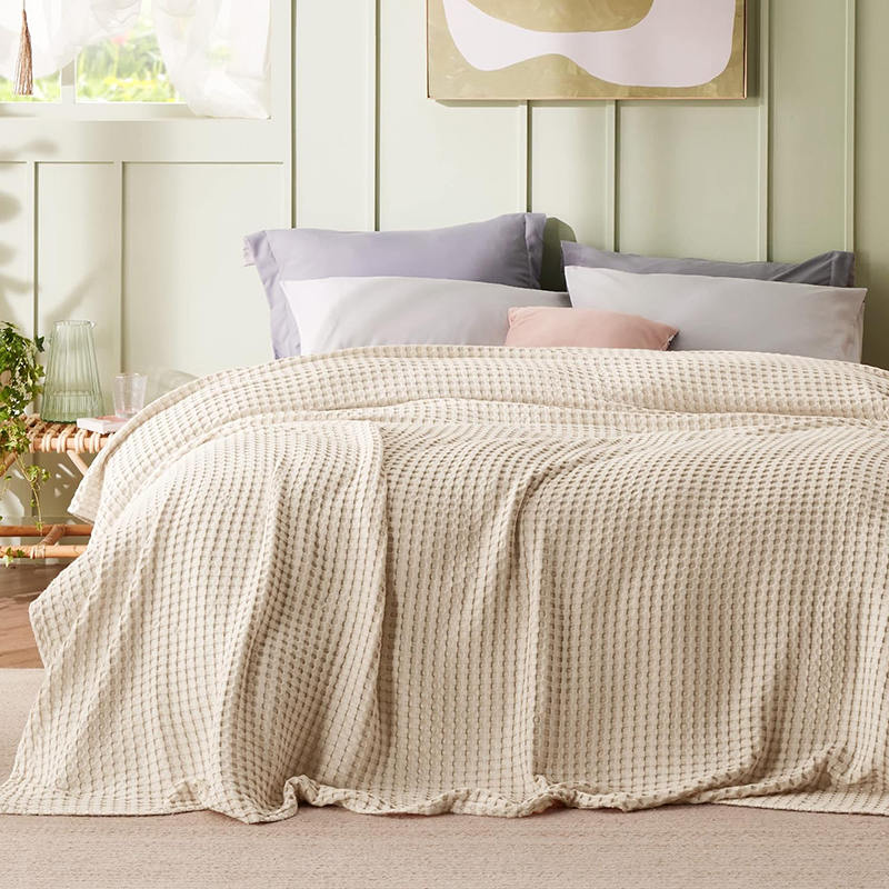 400 Thread Count Waffle Weave Egyptian Cotton Blanket