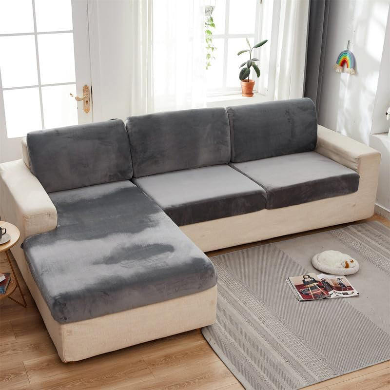 Velvet Small Sofa Cover With Elastic Band