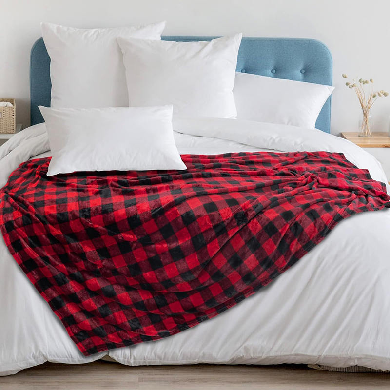 Plaid Lightweight Double Flannel Blanket