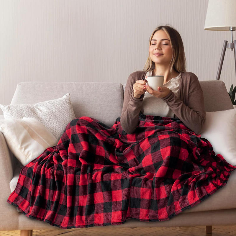 Plaid Lightweight Double Flannel Blanket