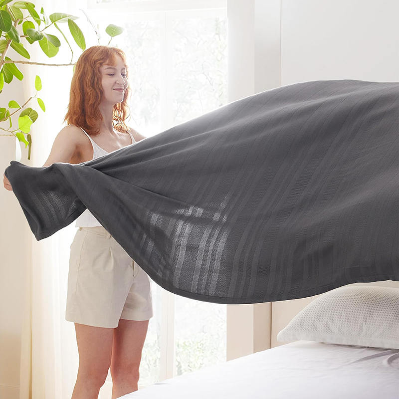 Summer Satin Edge Breathable pure Organic Bamboo Blanket