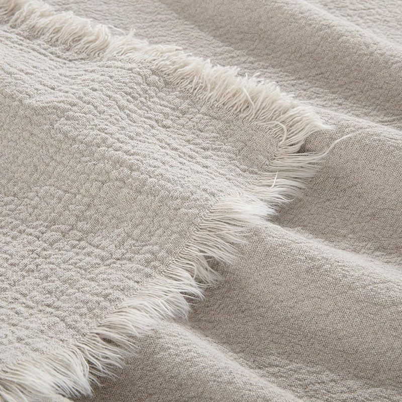 Summer Double Stonewashed Linen Lightweight Blanket