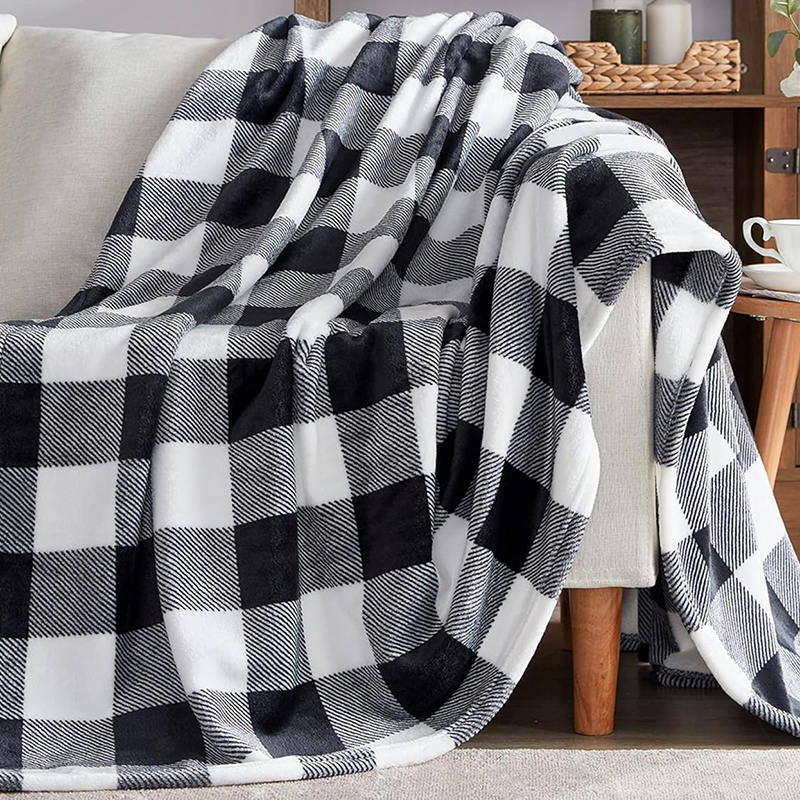 Plaid Lightweight Double Flannel Blanket