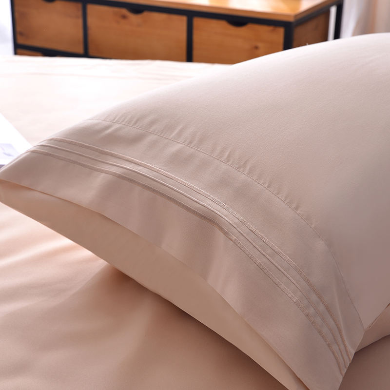 Soft High-Quality Polyester Satin Bed Sheet Set Of Four